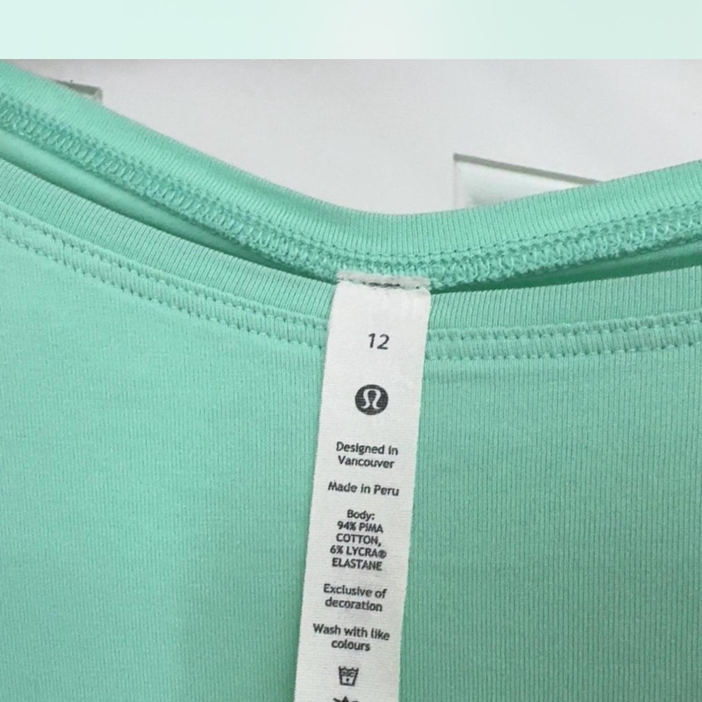 Lululemon Athletica Wild Mint Back in Action, Long Sleeve Dress - Picture 7 of 7
